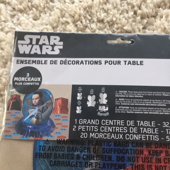 Star Wars table decorating kit and wall decorating kit bundle.  New - Picture 9 of 11